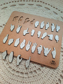 Alfabeto Manual em Libras encaixável