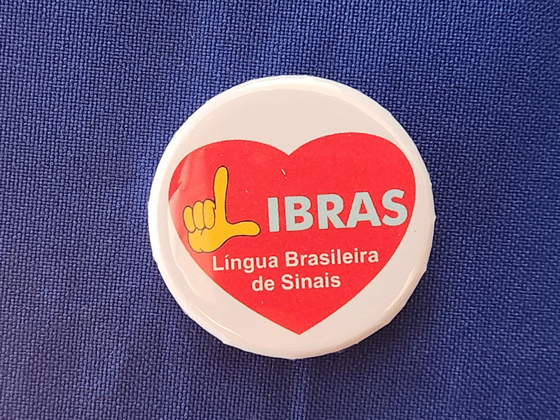 Botton da Comunidade Surda 3,5cm (mínimo 3 bottons)