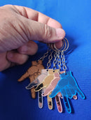 Chaveiro I LOVE YOU em ASL em MDF e acrílico