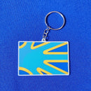 Chaveiro Bandeira Internacional da Comunidade Surda H