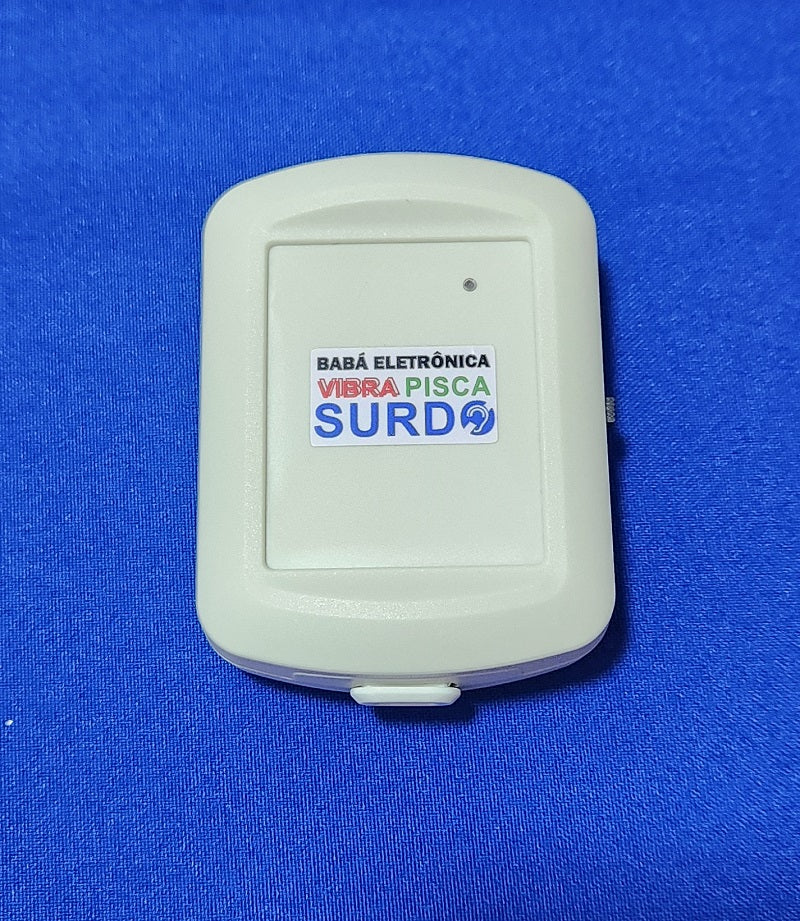 Babá eletrônica com receptor carregável sem fio para Surdos e/ou Deficientes Auditivos