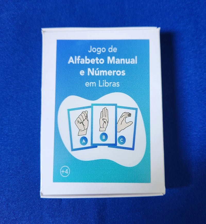 Jogo de Cartas com o Alfabeto Manual e os Números em Libras