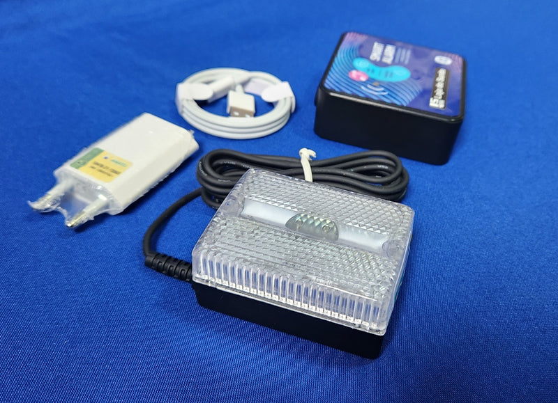 Despertador com dispositivo vibra ou pisca para surdos e/ou deficientes auditivos, com conexão Bluetooth ao celular