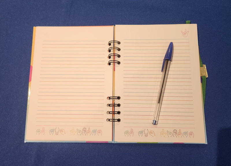 Caderno de Anotações – Tema LIBRAS | Modelos Variados