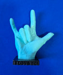 Mini Troféu I LOVE YOU em ASL Impresso em 3D