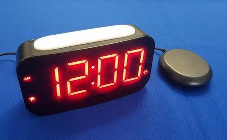 Relógio despertador vibratório para Surdos e ou def. Aud. com LED - Loja do Surdo