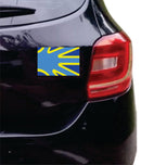 kit 2 adesivos com silicone Bandeira Internacional da Comunidade Surda