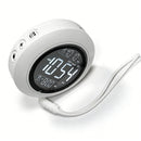 Despertador Vibratório Redondo Recarregável para Surdos e ou Def. Aud.