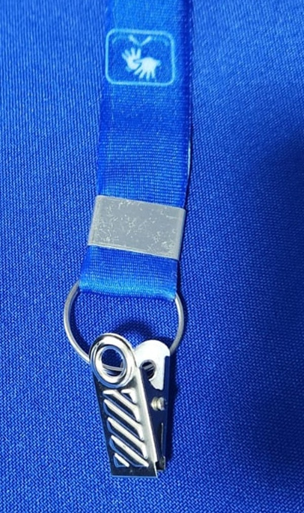 cordão para crachá Intérprete de Libras ou Acesso em Libras