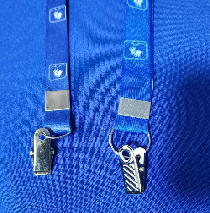 cordão para crachá Intérprete de Libras ou Acesso em Libras