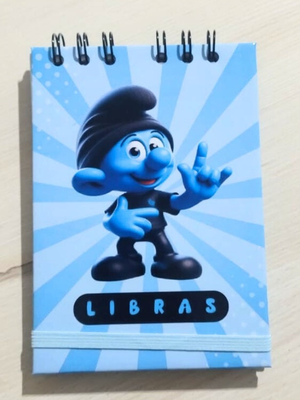 Bloco de Anotações LIBRAS COM PAUTA e SEM PAUTA modelos variados