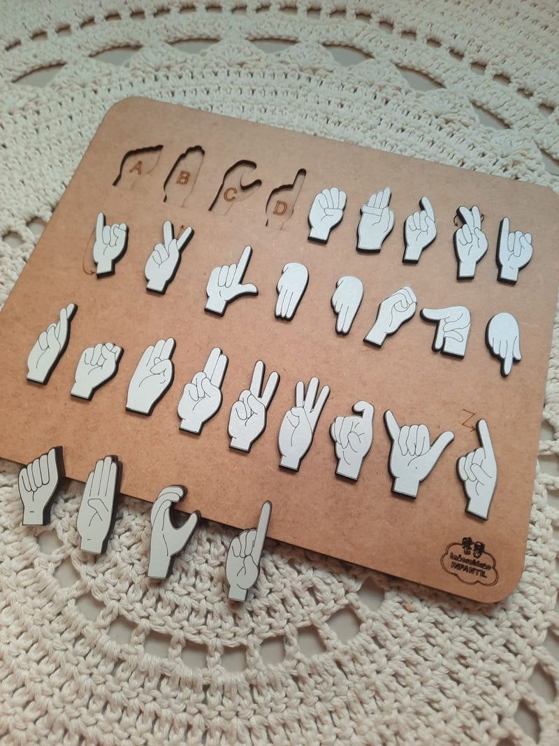 Alfabeto Manual em Libras encaixável