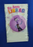 Bottons Libras – Identificação, Inclusão e Cultura Surda 4,5cm