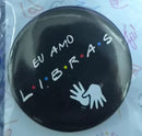 Bottons Libras – Identificação, Inclusão e Cultura Surda 4,5cm