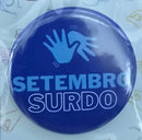 Bottons Libras – Identificação, Inclusão e Cultura Surda 4,5cm