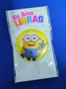 Bottons Libras – Identificação, Inclusão e Cultura Surda 4,5cm
