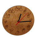 Relógio de parede em Libras MDF