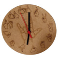 Relógio de parede em Libras MDF