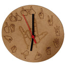 Relógio de parede em Libras MDF