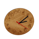 Relógio de parede em Libras MDF