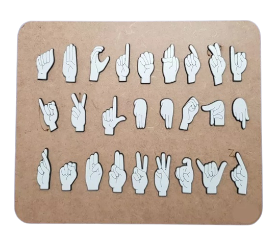 Alfabeto Manual em Libras encaixável