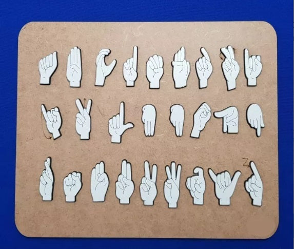 Alfabeto Manual em Libras encaixável