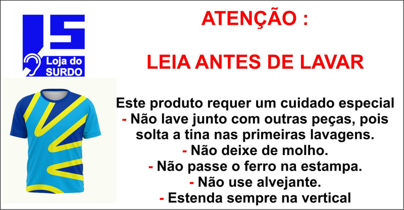 Camiseta com Bandeira Internacional da Comunidade Surda