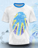 Camiseta com identidade da Bandeira Internacional da Comunidade Surda