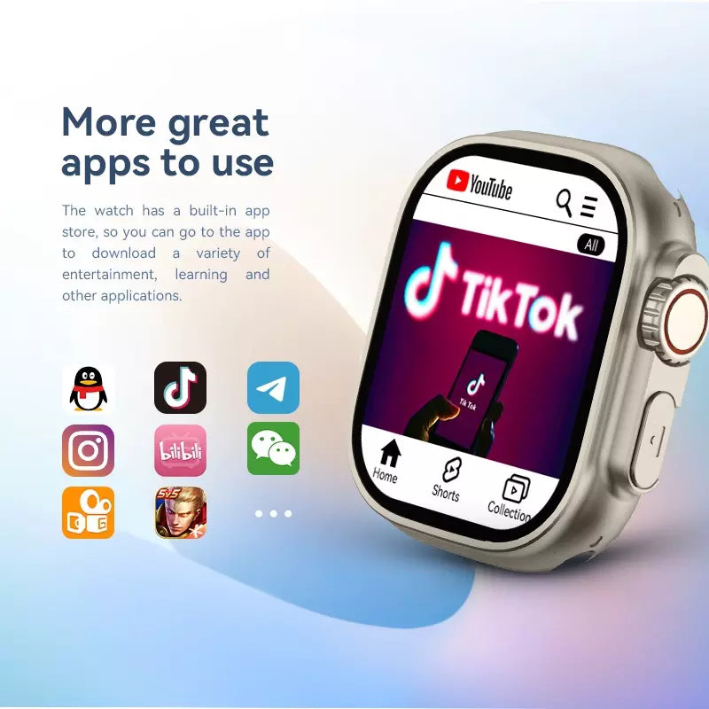 Smartwatch Hw Ultra2 4G 2/64gb Android Amoled 2 Cameras Wifi