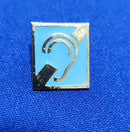 pin Simbolo Internacional da Surdez em baixo relevo
