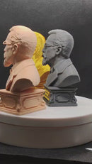 Mini Estátua Busto de Eduard Huet Impressa em 3D