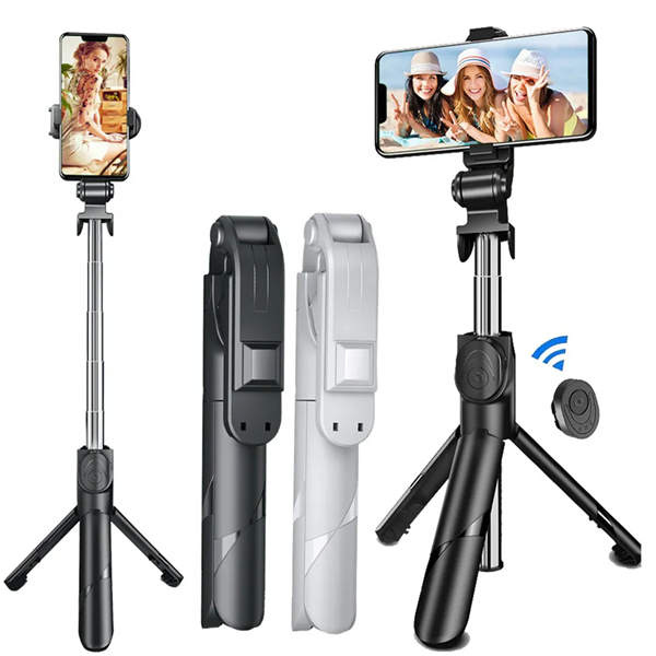 Tripé de selfie menor e simples